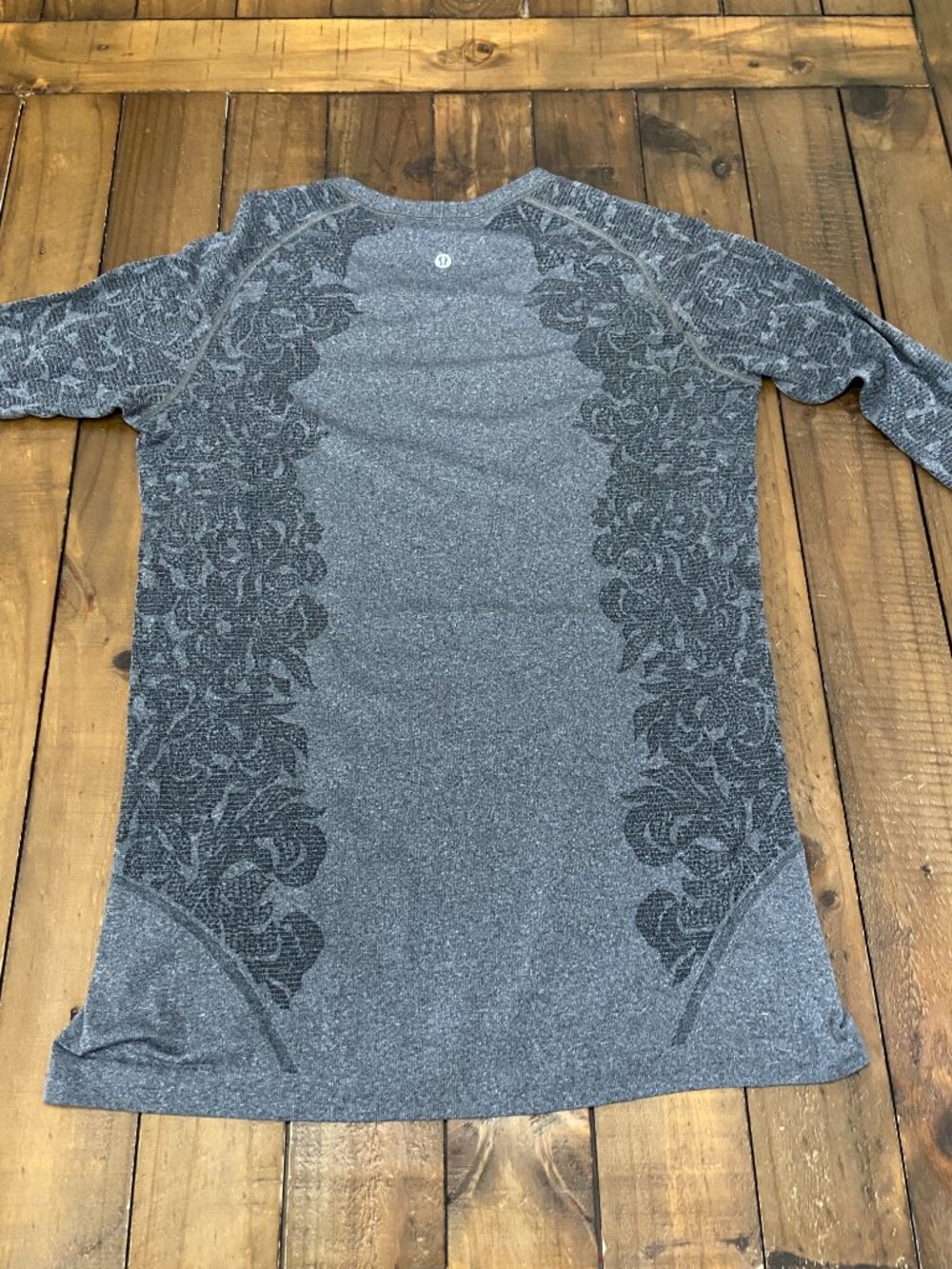 Lululemon Swiftly Tech Long Sleeve Crew Paisley Heathered Black Gray 10 - Picture 6 of 9